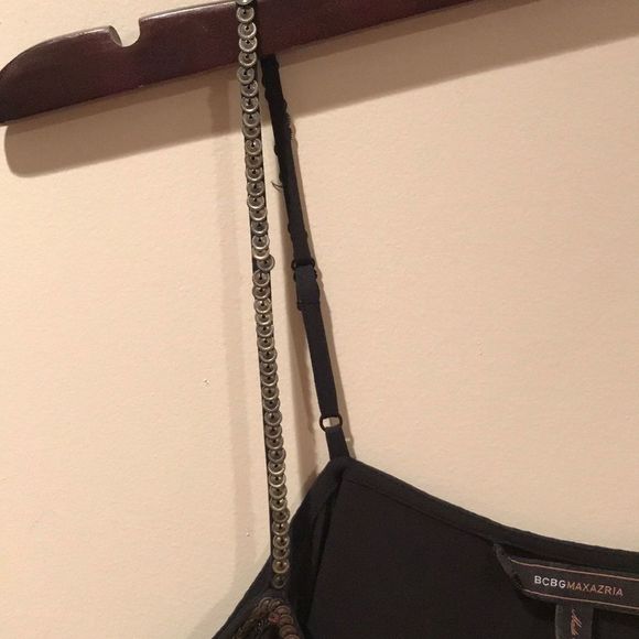 BCBGMAXAZRIA Sequin Silk Cami Top - Picture 4 of 10